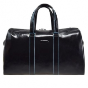 Piquadro Blue Square Reisetasche Weekender Leder 50 cm, schwarz