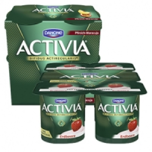 Danone Activia Fruchtjoghurt oder Activia mit feinem Fruchtp&uuml;ree versc