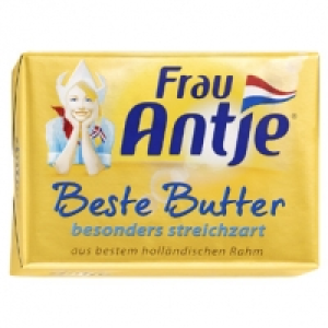 Frau Antje Beste Butter streichzart, jede 250-g-Packung