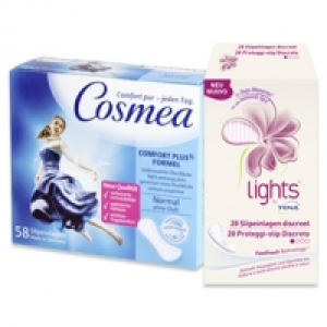 lights by Tena, Cosmea Slipeinlagen oder Liasan Intimpfleget&uuml;cher 20er