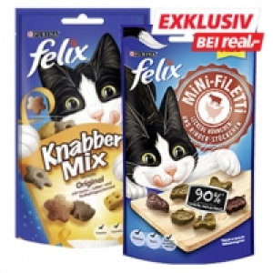 felix Knabbermix 60 g oder Mini Filetti 40 g, versch. Sorten, jede Pac