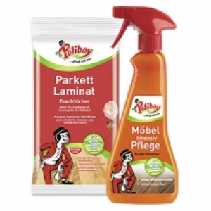 Poliboy M&ouml;belpflege 375 ml, Feuchtt&uuml;cher Parkett Laminat oder Fliesen