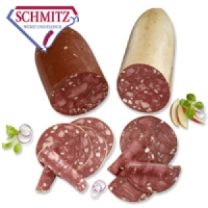 GS Schmitz Gutsrotwurst oder Zungenwurst im Naturdarm mit viel Magerfl