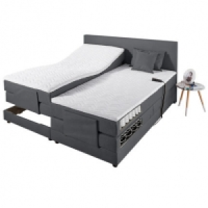 BeCo Motor-Boxspring-Bett MALOJA, anthrazit