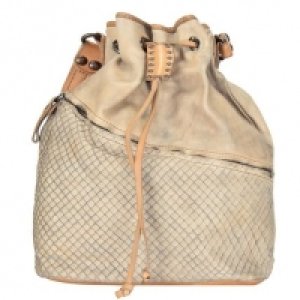 Campomaggi Cannella Beuteltasche Leder 29 cm, light grey