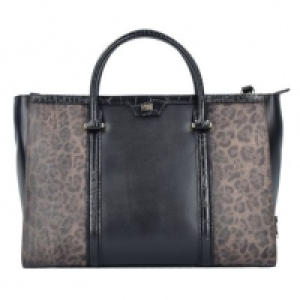Roberto Cavalli Class Signature Collection Handtasche Leder 31 cm, bla