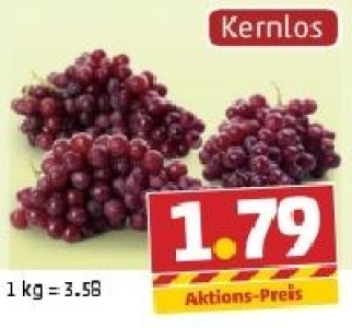 Rote Tafeltrauben, kernlos 1.79&nbsp;&euro;