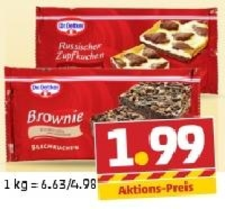 DR. OETKER Fertiger Brownie oder Russischer Zupfkuchen 1.99 €