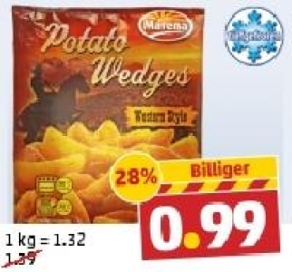 MARENA Potato Wedges Western Style 0.99 €
