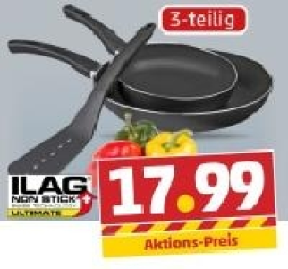 CASA LINGA Alu-Pfannen-Set mit Wender