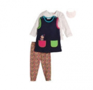 Baby-Mädchen-Set, 3-teilig 9.99 €