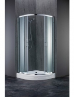 Sparset: Runddusche Summer, Viertelkreisdusche 90 cm x 90 cm, inkl. Du