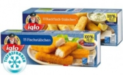 Iglo Fischst&auml;bchen oder Backfisch-St&auml;bchen 1.88&nbsp;&euro;