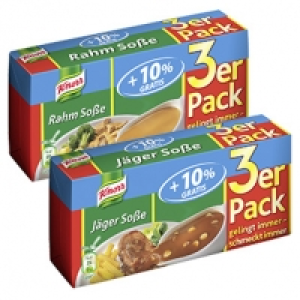 Knorr Basis-So&szlig;e + 10 % gratis, versch. Sorten, jede 3er-Bonuspackung 0.69&nbsp;&euro;