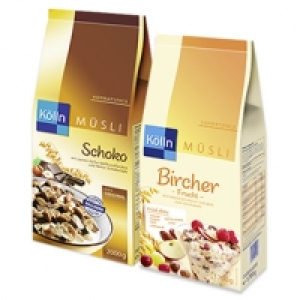 K&ouml;lln M&uuml;sli, versch. Sorten, jede 1700/2000-g-Packung 5.99&nbsp;&euro;