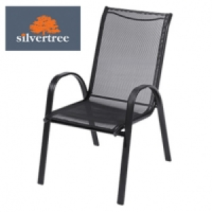 Stapelstuhl Mira wetterbest&auml;ndig Textilgewebe pulverbeschichteter Stah