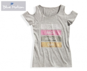 Blue Motion T-Shirt, Metallic-Print