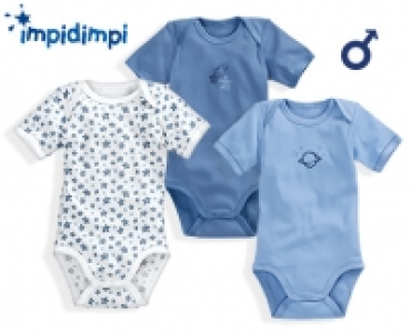 Aldi Süd  impidimpi Baby-Bodys, 3 Stück