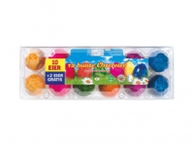 Lidl  10+2 bunte Ostereier