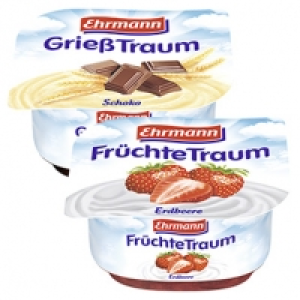 Ehrmann Früchte-, Vanille- oder Grieß Traum versch. Sorten, jeder 115- 0.22 €