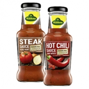 K&uuml;hne W&uuml;rzsaucen versch. Sorten, jede 250-ml-Flasche