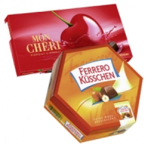 Mon Ch&eacute;ri oder Ferrero K&uuml;sschen jede 157/178-g-Packung