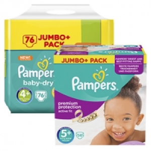 Pampers Windeln versch. Sorten, jede Jumbo+ Packung