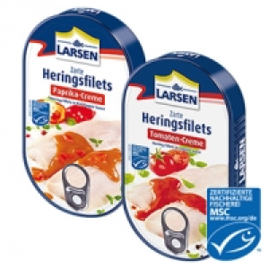 Larsen Heringsfilets versch. Sorten, jede 200-g-Dose 1.11&nbsp;&euro;
