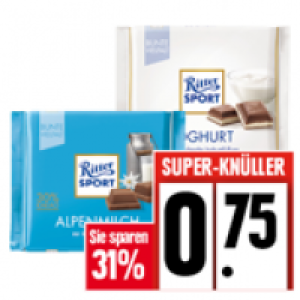 Ritter Sport Tafelschokolade Bunte Vielfalt 0.75 €