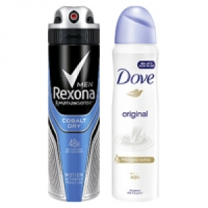 Rexona oder Dove Deo Spray versch. Sorten, jede 150/75-ml-Dose 1.39&nbsp;&euro;