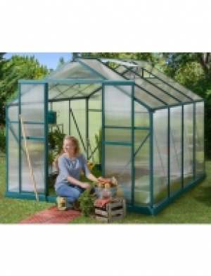 Komplett-Set: Gew&auml;chshaus 7,2 m&sup2;, BxT: 244x294 cm, gr&uuml;n 799.99&nbsp;&euro;