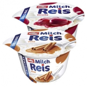 m&uuml;ller Milchreis versch. Sorten, jeder 200-g-Becher 0.39&nbsp;&euro;