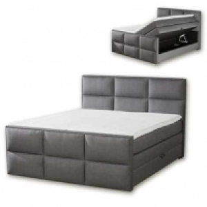 Boxspringbett FLORENZ - H3 - grau - Bettkasten - 180x200 cm 999.99 €