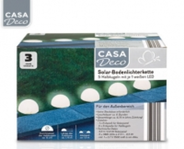 Aldi Süd  CASA Deco Solar-Bodenlichterkette