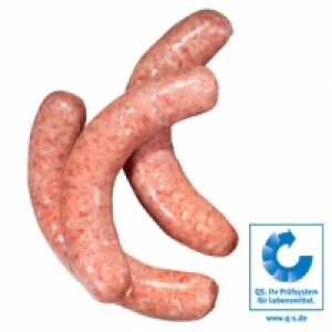 Frische Meistermetzger oder grobe Bratwurst vom Schwein, je 1 kg