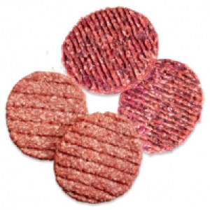 Frische Rinderburger oder Hacksteaks aus Rind.- und Schweinefleisch, j