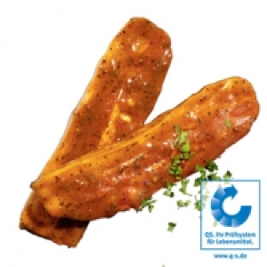 Frische Schweinebauch Grillscheiben mit Knochen, natur oder mariniert,