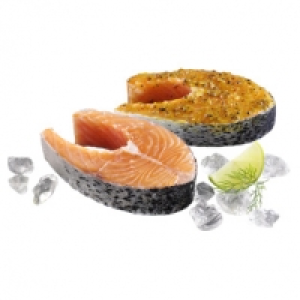 Lachssteaks natur oder grillfertig mariniert, aus Aquakultur, Nordosta