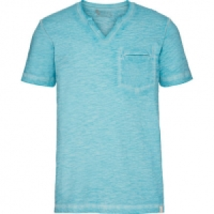 Peckott Herren Henley T-Shirt meliert