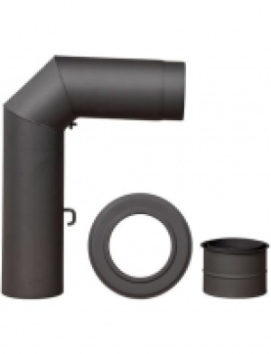 Rauchrohr Set geschweißt in Grau, Ø 150 mm, Ofenrohr für Kaminöfen 29.99 €