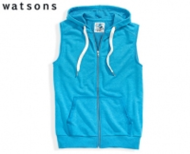 watsons Kapuzen-Sweatjacke, &auml;rmellos