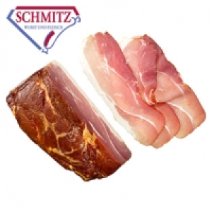GS Schmitz Schinkenspeck mild gesalzen, &uuml;ber Buchenholz ger&auml;uchert, je 1.19&nbsp;&euro;