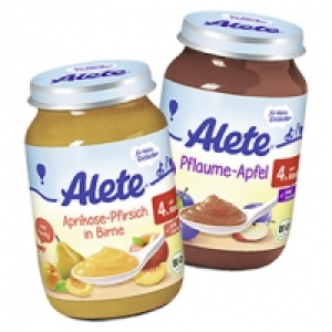 Alete Frucht oder Frucht & Getreide versch. Sorten, bitte sortieren Si