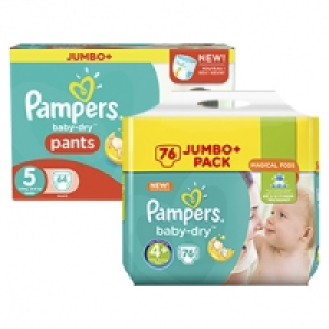 Pampers Windeln versch. Sorten, ab 2 Packungen, jede Jumbo+ Packung