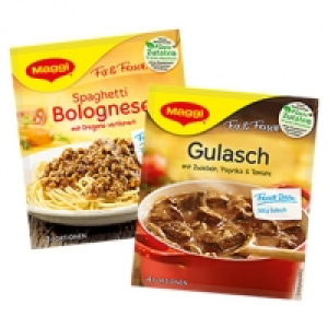Maggi Fix f&uuml;r Bolognese 38 g oder Maggi Fix f&uuml;r Gulasch 44 g und weite