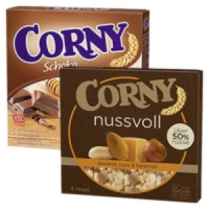 Corny Nussvoll 4 x 24 g oder Corny M&uuml;sliriegel 6 x 25 g, jede 96/150-g