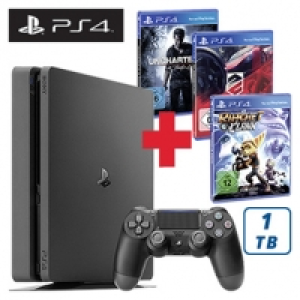 PlayStation 4 1 TB inkl. Uncharted 4 + Driveclub + Ratchet & Clank