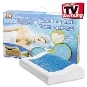 Cool-Pillow, viskoelastisches Kissen mit k&uuml;hlendem Gel, 50 x 30 cm