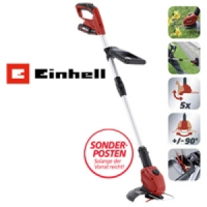 Akku-Rasentrimmer, 118 Volt, Motorkopf dreh- und neigbar, inkl. Ersatz