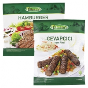 Tillman`s Hamburger oder Cevapcici aus Rindfleisch, gefroren, jeder 1 4.49&nbsp;&euro;